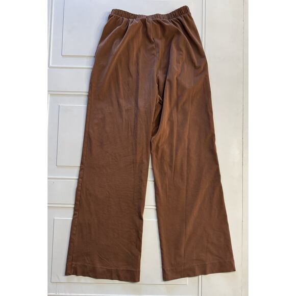 Uniqlo Mame Kurogouchi Airism Cotton Blend Pleated Pants Brown Red XS - Picture 5 of 5